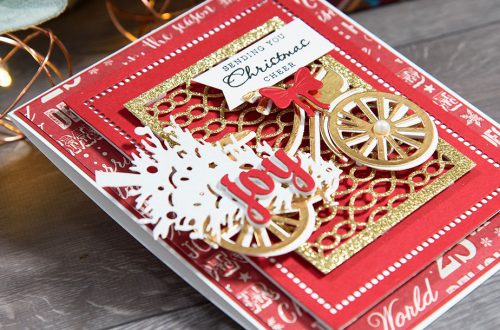 Layered Dimensional Die Cutting. Episode #4 - Christmas Bicycle Card by Yana Smakula for Spellbinders