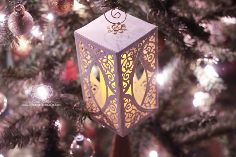 Die Cut Ornament Series: Swirl Bliss by Becca Feeken using Spellbinders S4-505 Swirl Bliss Pocket dies #spellbinders #diecutting #christmasornament #papercrafting