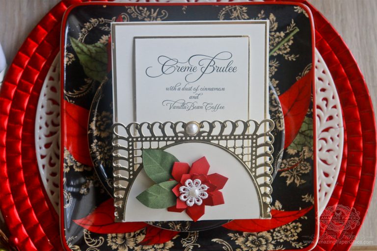 Special Touches, in Under Ten Minutes: Memories, Forever! by Becca Feeken for Spellbinders using S6-129 Bella Rose Lattice Layering Frame and S3-250 Angled Flower - Fold and Go dies #spellbinders #diecutting