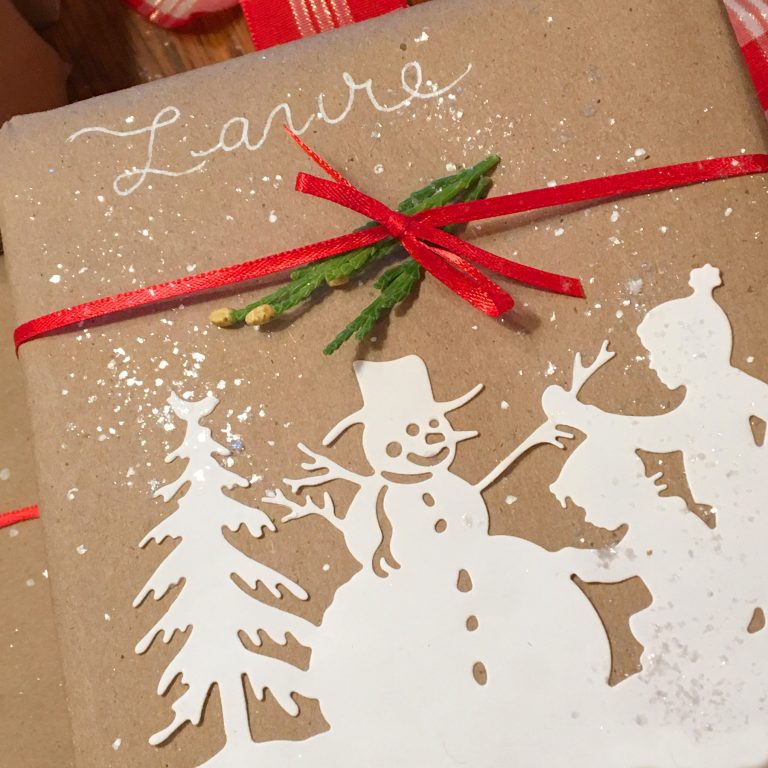 Let's Wrap Our Gifts… Quick & Easy with Sharyn Sowell for Spellbinders. Using: S4-821 Building a Snowman, S4-824 Sledding, S4-826 Snow Ball, S5-355 Tree Picking dies #spellbinders #giftwarp