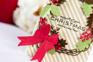 Cardmaking Inspiration | Christmas Wishes Card by Yana Smakula using Lene Lok Four Seasons Collection for Spellbinders #spellbinders #christmascard #cardmaking 