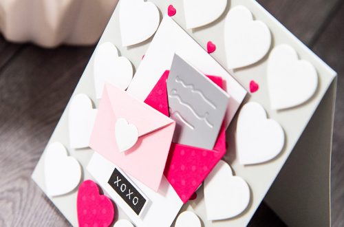 Cardmaking Inspiration | XOXO Card by Yana Smakula for Spellbinders using S3-313 Love Letter #spellbinders #valentinesdaycard #cardmaking #diecutting #neverstopmaking
