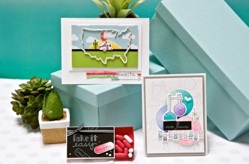 Love, Set, Match and Ready for Creativity by Debi Adams for Spellbinders using S5-326 Match Box, SDS-108 Near or Far, SDS-111 Reaction, SDS-115 Just Chillin' #spellbinders #diecutting #stamping #neverstopmaking