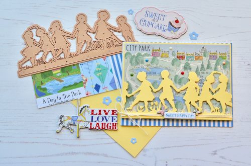 Little Loves Collection by Sharyn Sowell Inspiration | Silhouette Cards by Susie Lessard for Spellbinders using S4-894 Little Boys at Play, S4-896 Every Day's a Happy Day #spellbinders #diecutting #handmadecard #neverstopmaking
