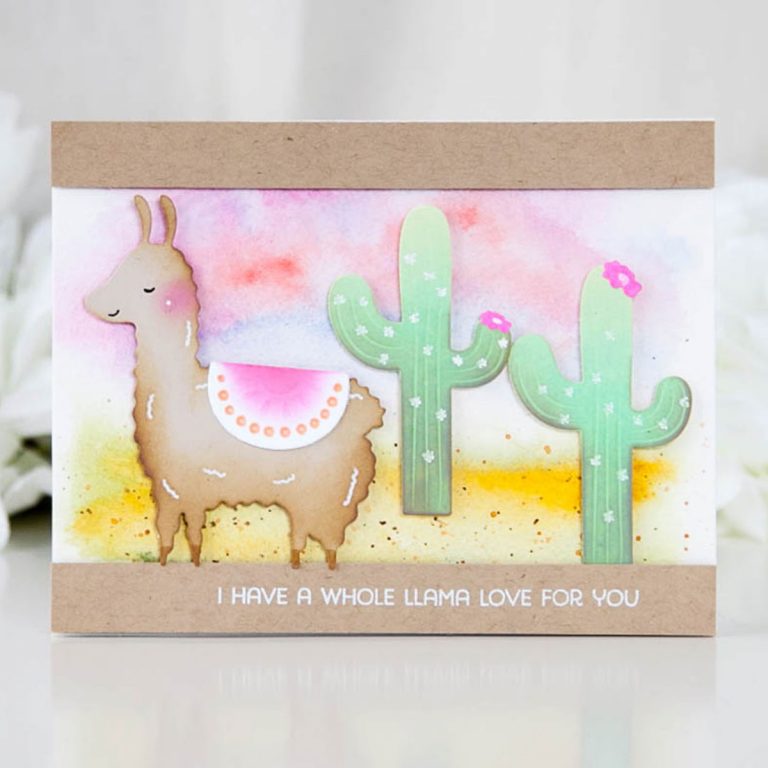 Exclusive Indie Collection Inspiration | Llama Love by Keeway for Spellbinders. The Exclusives collection is only available at select online and local independent retailers. #spellbinders #diecutting #handmadecard #neverstopmaking #spellbindersdies