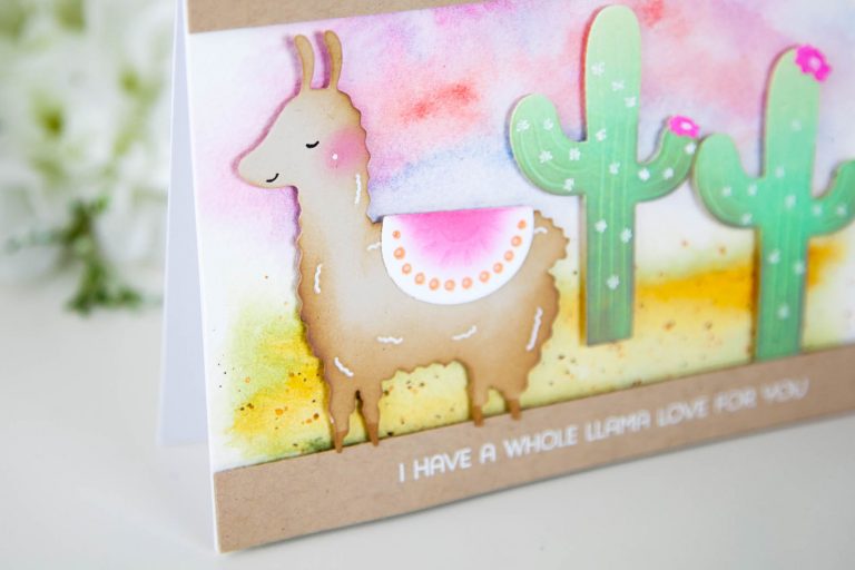 Exclusive Indie Collection Inspiration | Llama Love by Keeway for Spellbinders. The Exclusives collection is only available at select online and local independent retailers. #spellbinders #diecutting #handmadecard #neverstopmaking #spellbindersdies