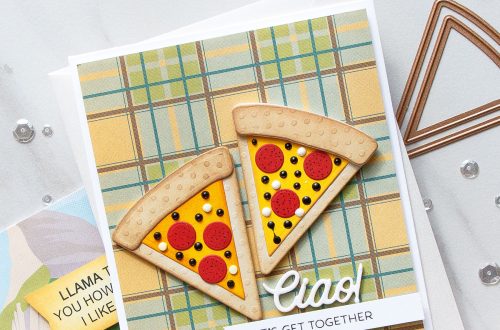 Cardmaking Inspiration | Let’s Get Together Card Featuring Party Food by Yana Smakula for Spellbinders. S3-321 Party Food #spellbinders #cardmaking #diecutting #handmadecard #neverstopmaking