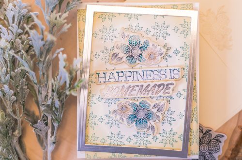 Spellbinders - Handmade Collection by Stephanie Low - Inspiration | Faux Stitched Antique Card by Jenny Colacicco #spellbinders #stamping