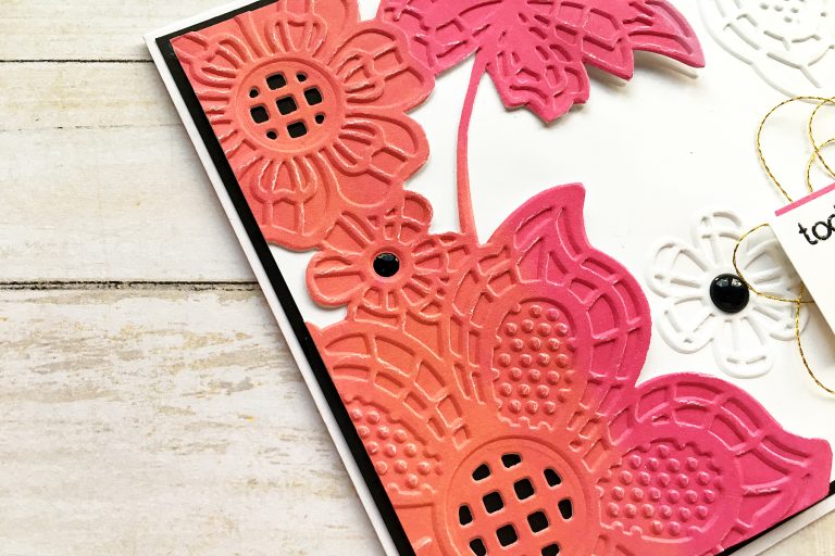 Cut & Emboss Folders Inspiration | Everyday Cards With Enza for Spellbinders using CEF-005 Floret Cluster, CEF-002 Flower Garden, CEF-004 Baroque Filigree, CEF-003 Rose Flourish #spellbinders #embossing #cardmaking #neverstopmaking