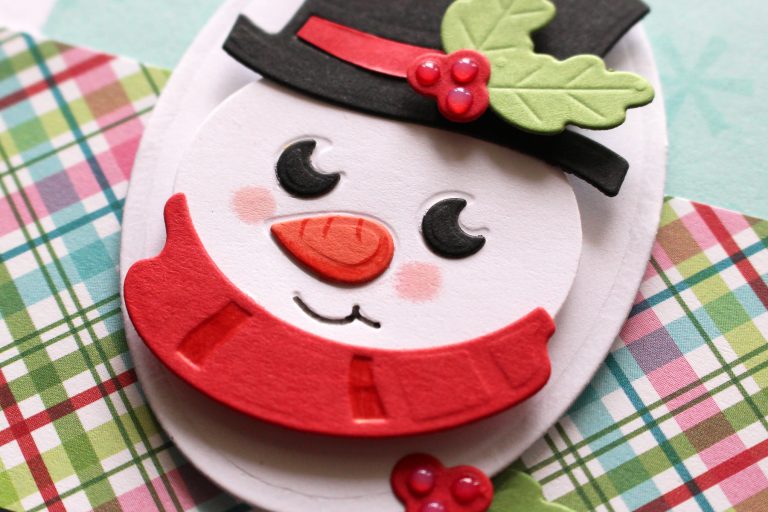 Spellbinders Die D-Lites Holiday Inspiration | Christmas Character Cards with Kimberly Crawford featuring S3-358 Reindeer, S3-359 Santa, S3-360 Snowman. #spellbinders #neverstopmaking #diecutting