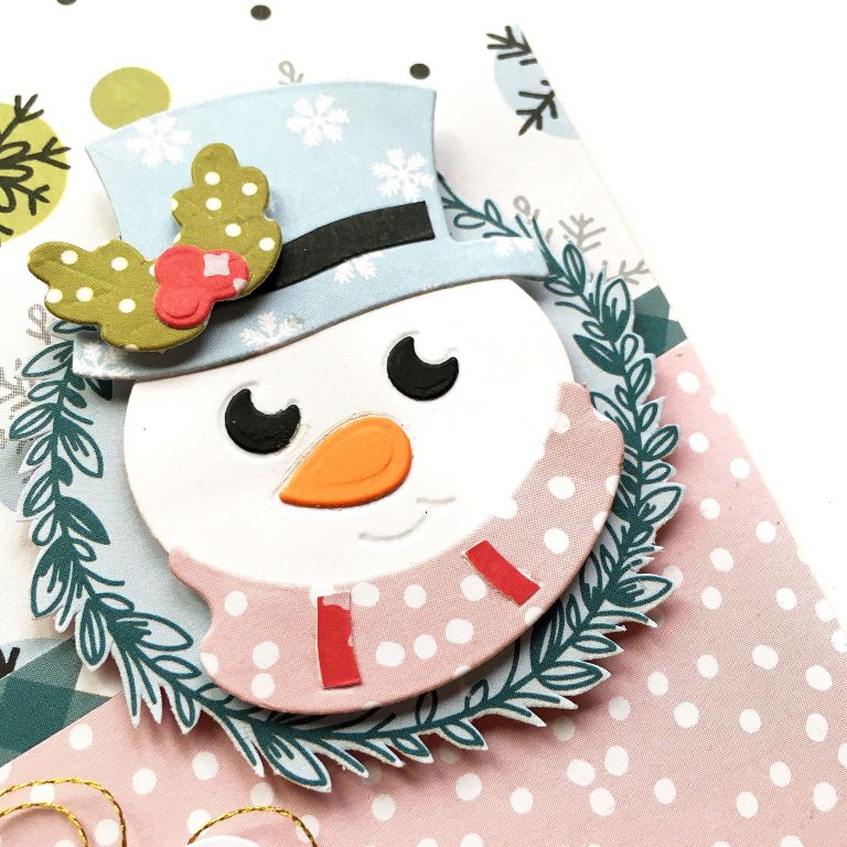 Spellbinders Die D-Lites Holiday Inspiration | More Christmas Cards with Enza Gudor featuring S3-361 Christmas Tree, S3-362 Snowflakes, S3-360 Snowman dies #spellbinders #neverstopmaking #diecutting