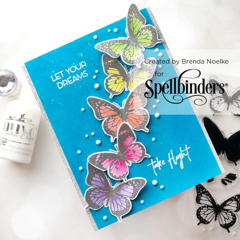 Spellbinders NEW Clear Stamps | Flowers & Butterflies with Brenda Noelke #neverstopmaking #spellbinders