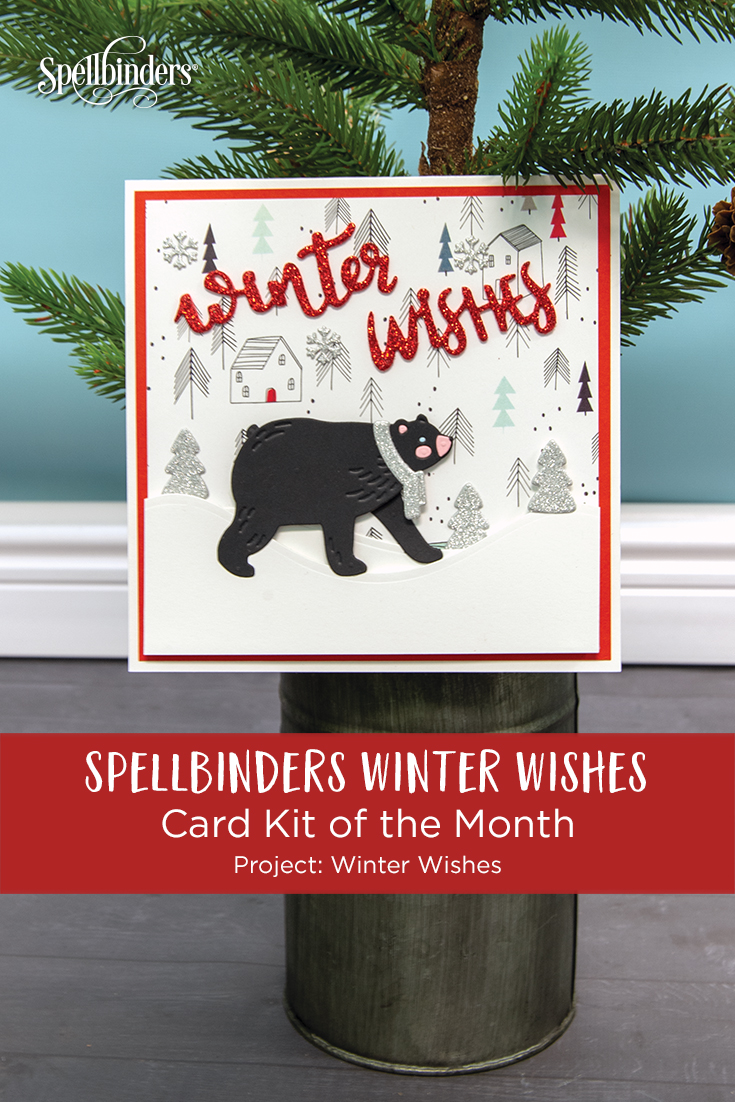 Using Just Stamps & Dies! December Winter Wishes 2018 Card Kit of the Month Edition