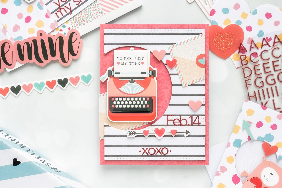 Spellbinders Card Club Kit Extras! January 2019 Edition - You are just my type card.