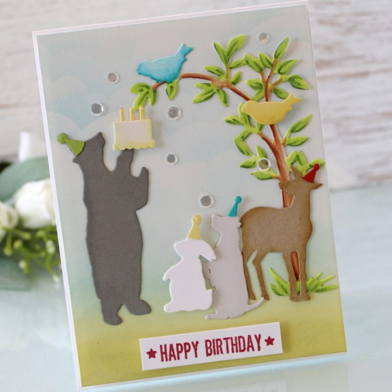 Spellbinders - Happy Collection by Sharyn Sowell - Inspiration | Happy Birthday Card with Melody Rupple