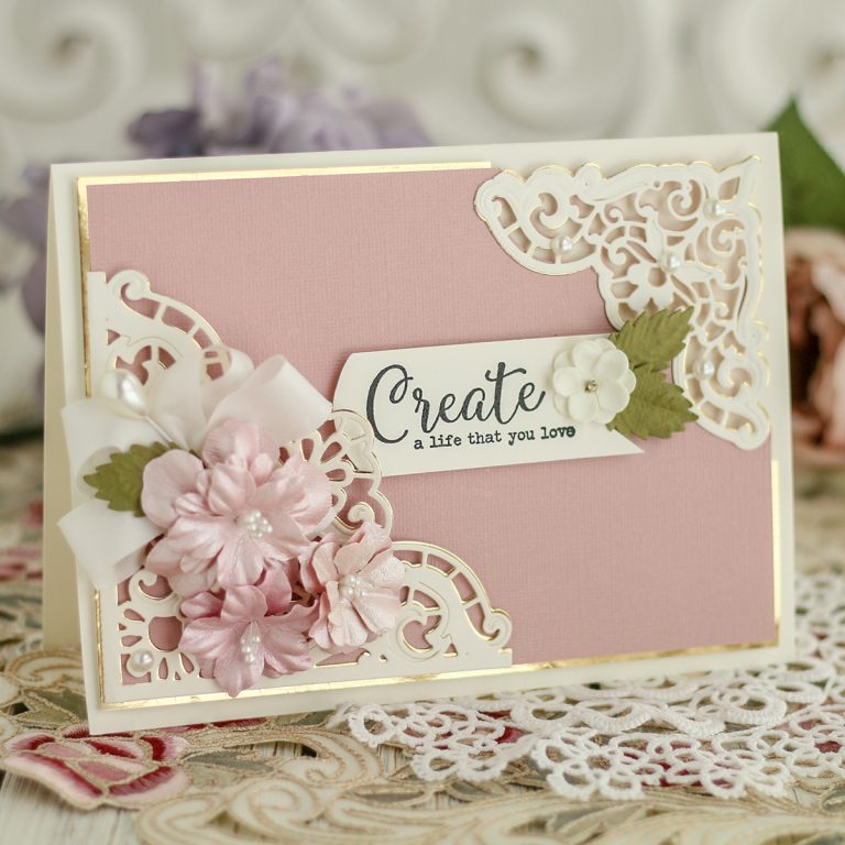 Spellbinders June 2019 Amazing Paper Grace Die of the Month is Here – Enchanting Battenburg Corners. Designed by our very own Becca Feeken from Amazing Paper Grace this "Enchanting Battenburg Corners" die of the month will have you creating gorgeous layered projects in no time! This die set features 6 dies that are perfect for elegant layered projects.