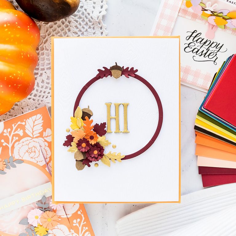 June 2019 Large Die of the Month is Here – Festive Wreath Slider Card. This die set features 21 dies that are perfect for creating seasonal slider pop-up cards and more!