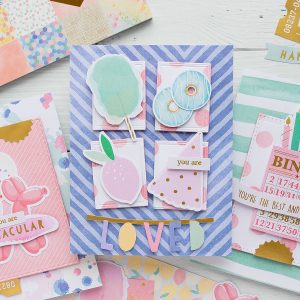 Spellbinders Card Club Kit Extras - Super Chill! June 2019 Edition - You Are Loved Card