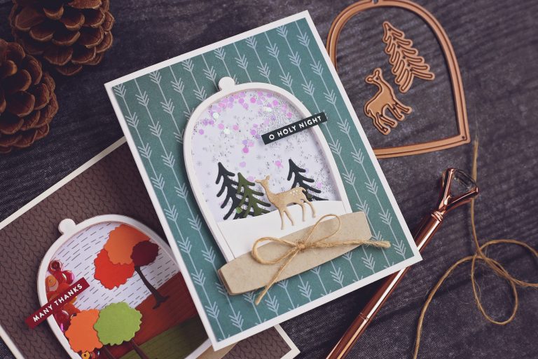 Easily Create Different Scenes with One Card Layout | Scenic Snapshots Collection | Handmade cards by Ashley Tucker for Spellbinders
