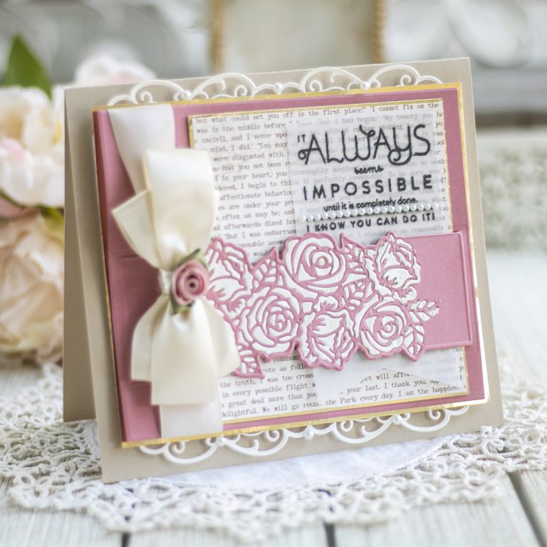 December 2019 Amazing Paper Grace Die of the Month is Here – Rose & Filligree Duo Slip-In Card