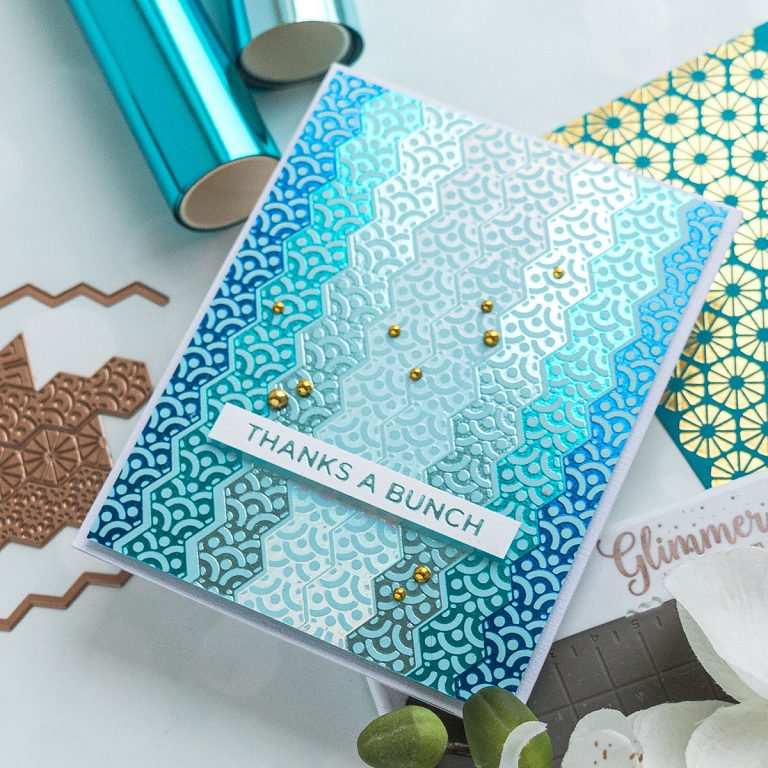 December 2019 Glimmer Hot Foil Kit of the Month is Here – Perfect Fit Hexagon Strips