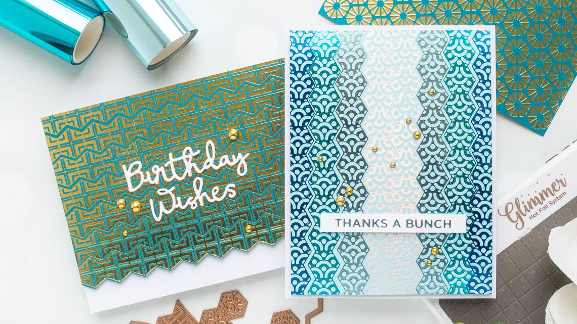 December 2019 Glimmer Hot Foil Kit of the Month is Here – Perfect Fit Hexagon Strips
