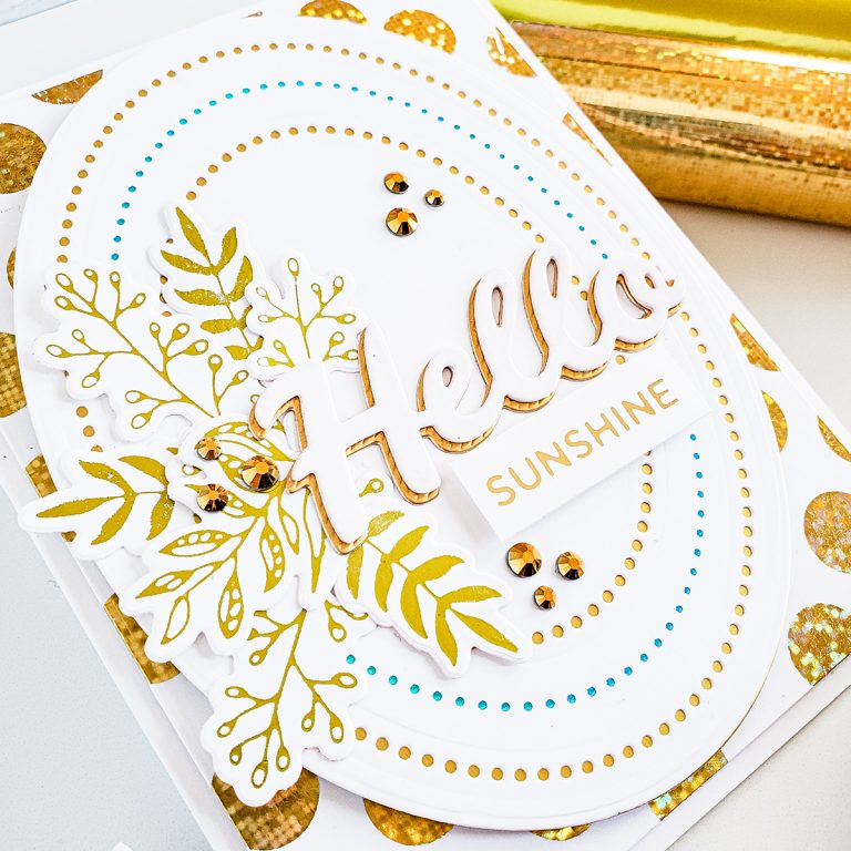 Spellbinders Bold Type Collection Inspiration | Clean & Simple Cards with Yasmin #NeverStopMaking #Spellbinders #cardmaking