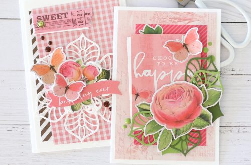 Spellbinders Dimensional Doilies Collection by Becca Feeken - Inspiration | One Die Set - Two Cards with Anya Lunchenko #Spellbinders #NeverStopMaking #DieCutting