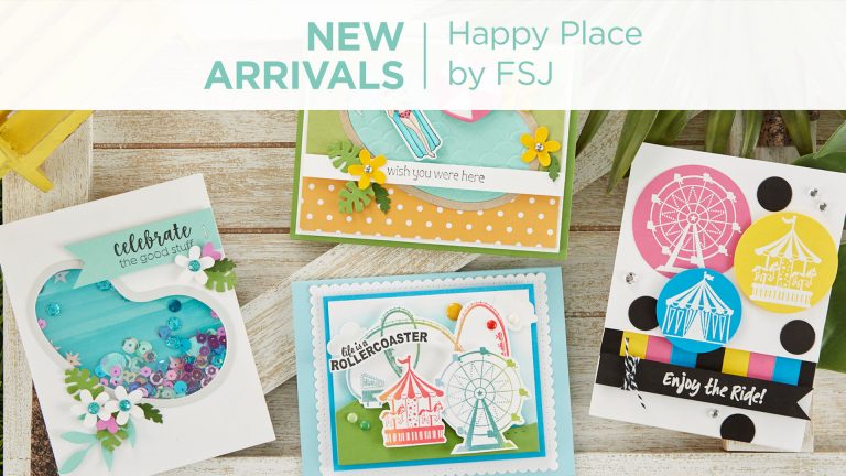 What’s New | Happy Place Collection from Fun Stampers Journey #Spellbinders #NeverStopMaking #FunStampersJourney #Cardmaking