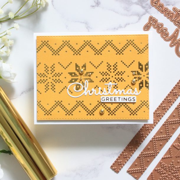 The Glimmering Christmas Project Kit by Spellbinders | Cardmaking Inspiration with Amanda Korotkova | Video tutorial #Spellbinders #NeverStopMaking #DieCutting #Cardmaking #ChristmasCardmaking #GlimmerHotFoilSystem