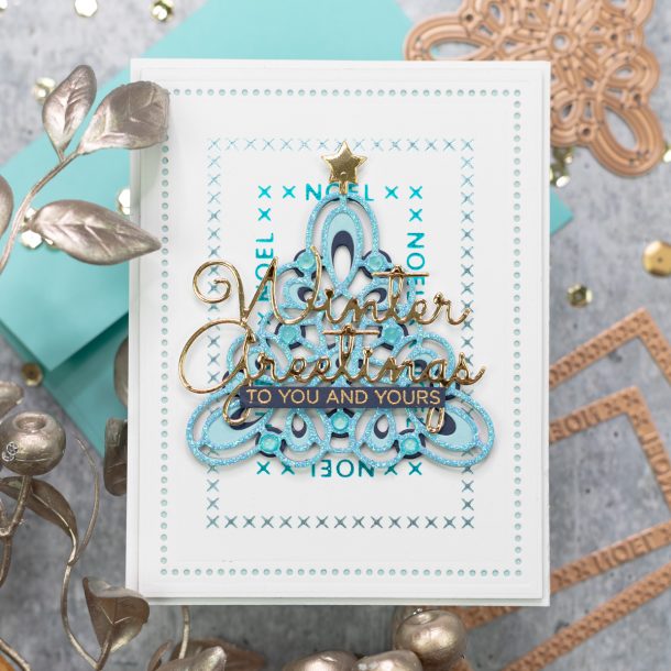 Spellbinders Sparkling Christmas 2020 Collection - Inspiration | Foiled Cardmaking Ideas with Jenny #Spellbinders #NeverStopMaking #GlimmerHotFoilSystem #Cardmaking #ChristmasCardmaking