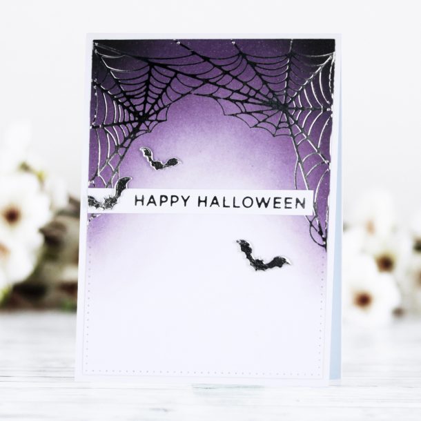 Foiled Fall and Halloween Cards with Kaja Vezenšek for Spellbinders #Spellbinders #NeverStopMaking #GlimmerHotFoilSystem #Cardmaking