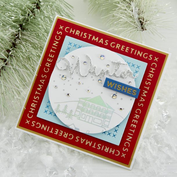GLP-181 Christmas Essential Glimmer Squares: Create the shiniest of framed or layered elements with this set of 4 Glimmer plates. Use with the Essential Squares die set (S4-1037) to layer and frame any stamp or die set. Add that professional, foiled extra “something” to your Christmas cards this year! What’s New | Spellbinders Sparkling Christmas Collection #Spellbinders #NeverStopMaking #DieCutting #Cardmaking #GlimmerHotFoilSystem #Christmas