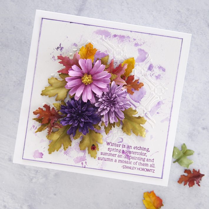 What's New at Spellbinders | Autumn Flora Collection by Susan Tierney-Cockburn. S4-1074 Button & Daisy Chrysanthemum #Spellbinders #NeverStopMaking #PaperFlowers #DieCutting #Cardmaking