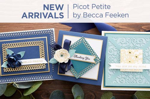 What's New at Spellbinders | Picot Petite Collection by Becca Feeken #Spellbinders #NeverStopMaking #AmazingPaperGrace #DieCutting #Cardmaking