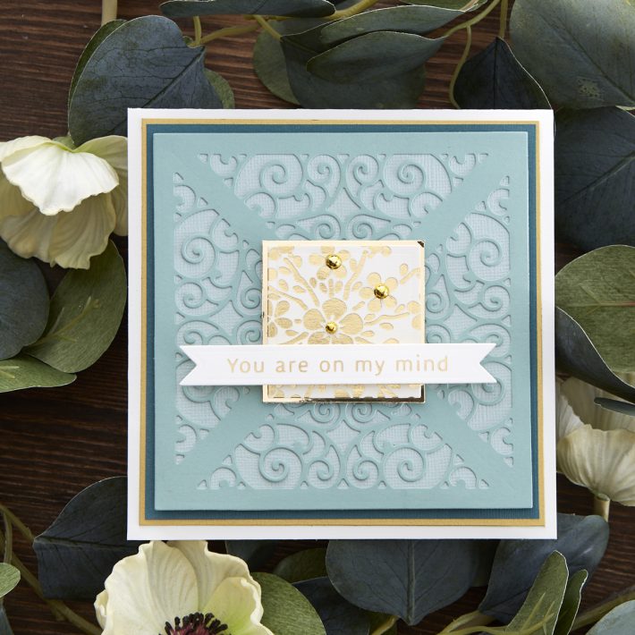 What's New at Spellbinders | Picot Petite Collection by Becca Feeken. S5-404 Filigree Quartet #Spellbinders #NeverStopMaking #AmazingPaperGrace #DieCutting #Cardmaking