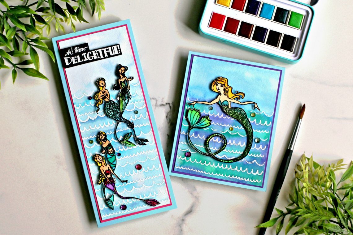 Spellbinders Jane Davenport Glorious Mermaids Collection Inspiration with Sandi MacIver #Spellbinders #NeverStopMaking #Stamping #Cardmaking