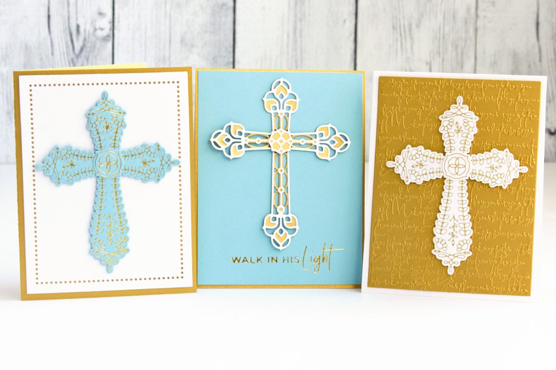 In Faith - Foiling and Diecutting. Spellbinders Expressions of Faith Collection. Handmade card by Jean Manis #Spellbinders #NeverStopMaking #DieCutting #GlimmerHotFoilSystem