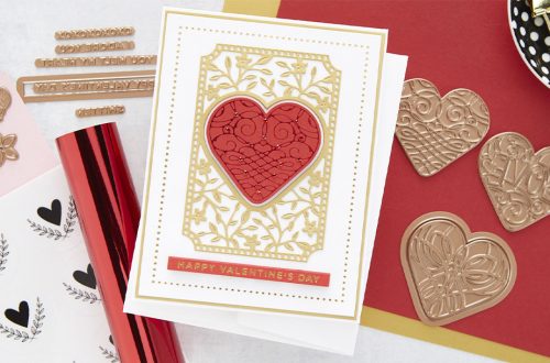 January 2021 Glimmer Hot Foil Kit of the Month is Here – Calligraphy Hearts