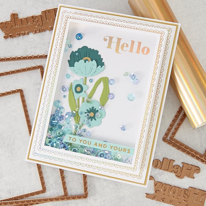 February 2021 Glimmer Hot Foil Kit of the Month is Here – Scalloped Rectangle Glimmer Essentials with Sentiments
