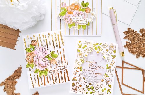 Trio of Birthday Cards with Yana's Blooming Birthday Collection with Yasmin Diaz