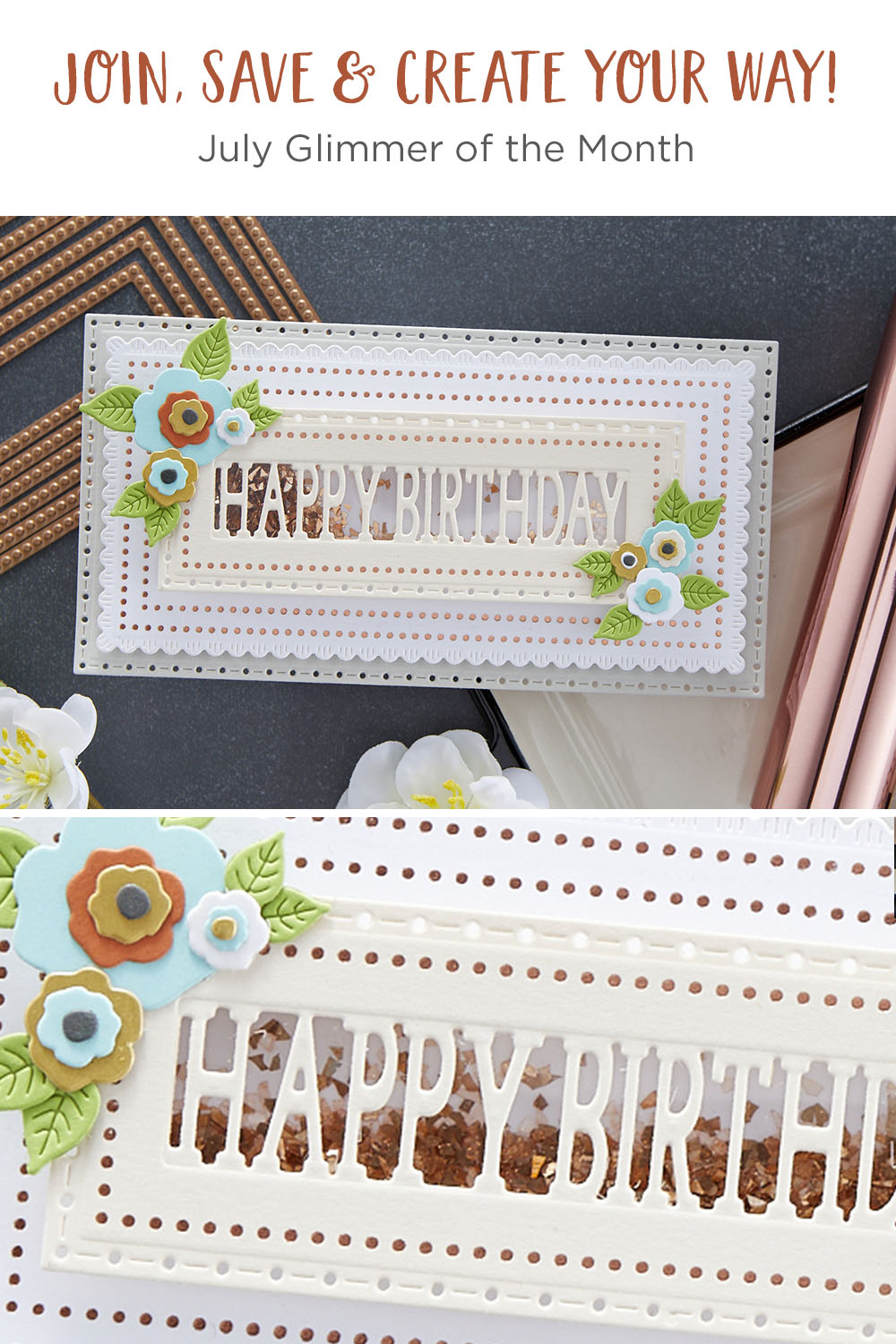 July 2021 Glimmer Hot Foil Kit of the Month is Here – Mini Slimline Nested Glimmer Dots