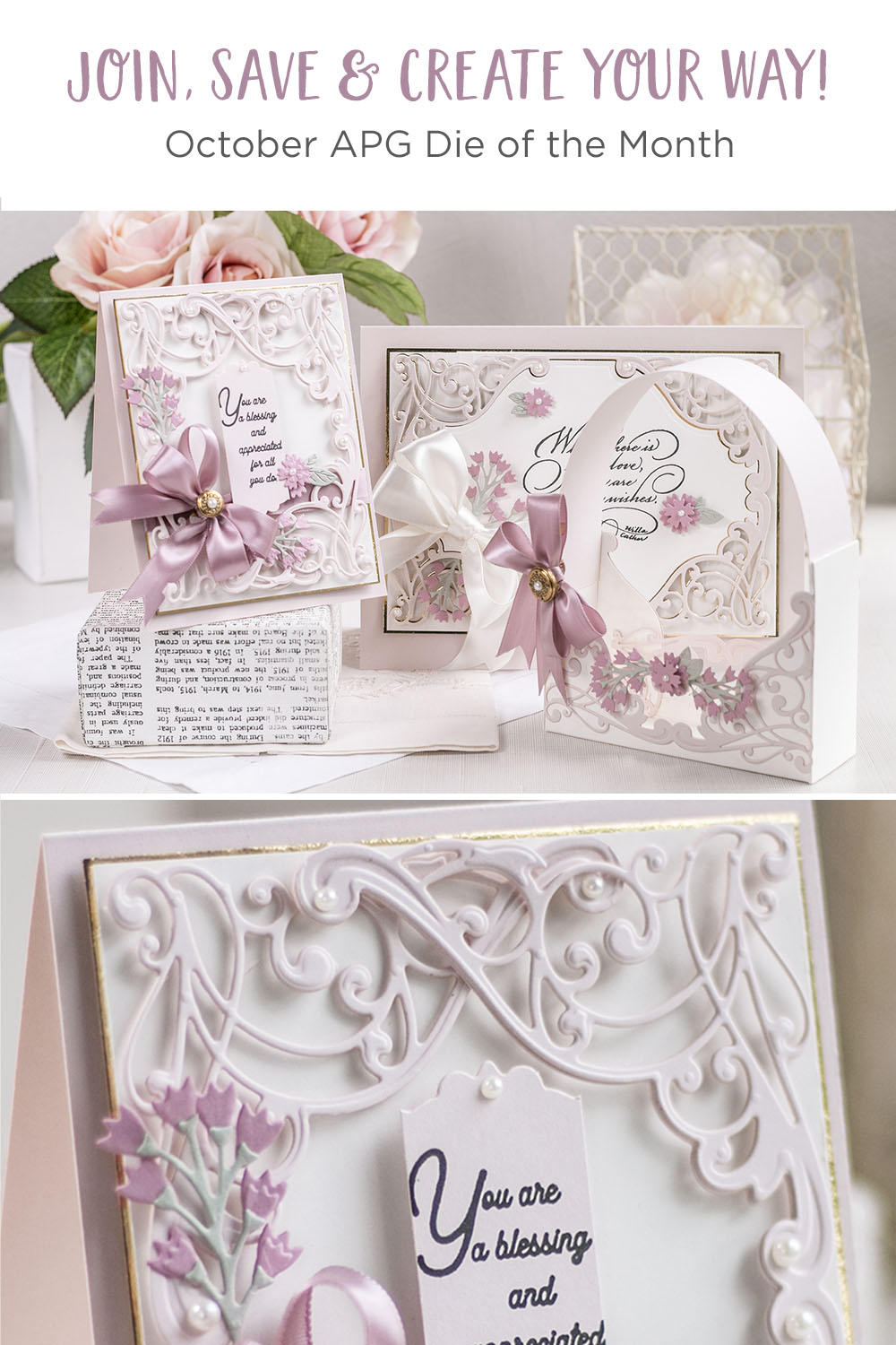 October 2021 Amazing Paper Grace Die of the Month Preview & Tutorials –  Flourished Fleurit 