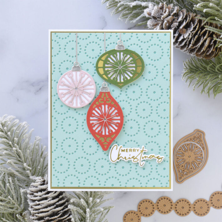 November 2021 Small Die of the Month Preview & Tutorials – Stitched Curved Border & Ornaments
