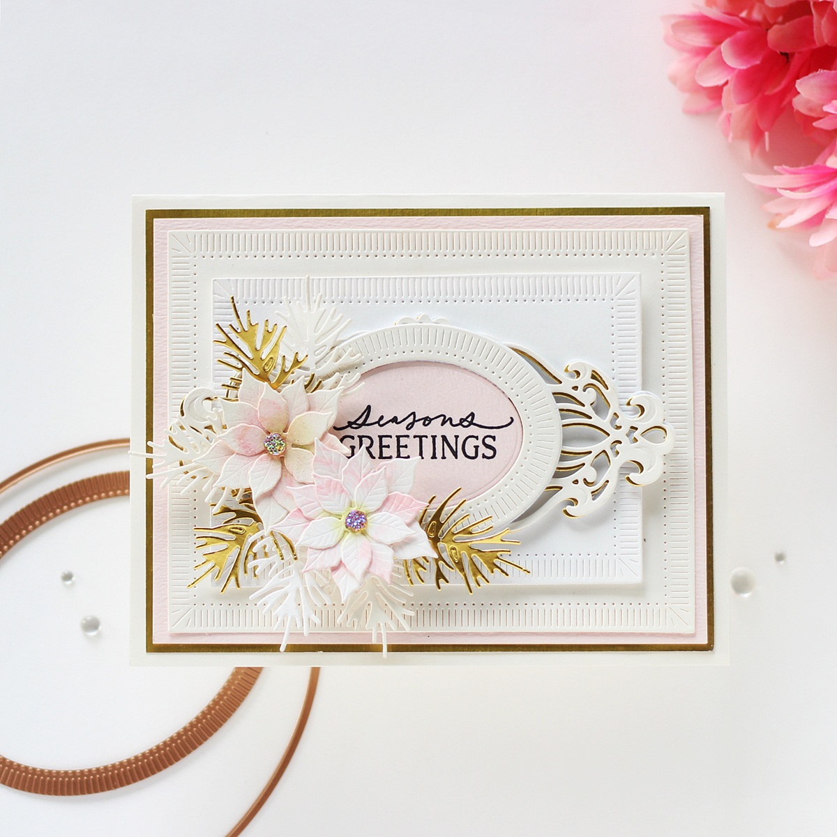 Handmade Cards using Spellbinders Fluted Classics Collection | Guest Post  by Hussena Calcuttawala - Spellbinders Blog