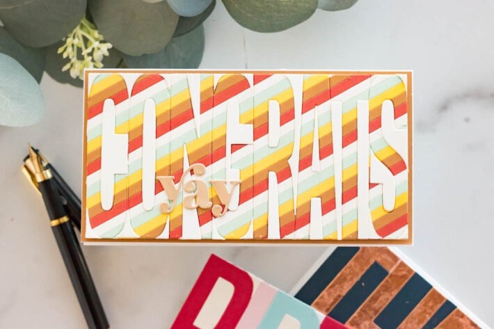 Be Bold Color Block Slimline Cards with Marie Nicole