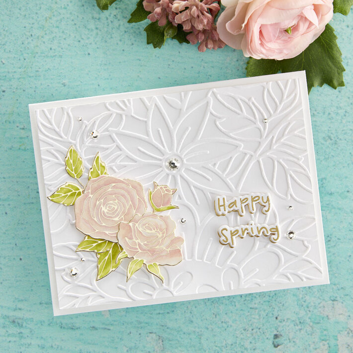 March 2022 Embossing Folder of the Month Preview & Tutorials – Garden Path