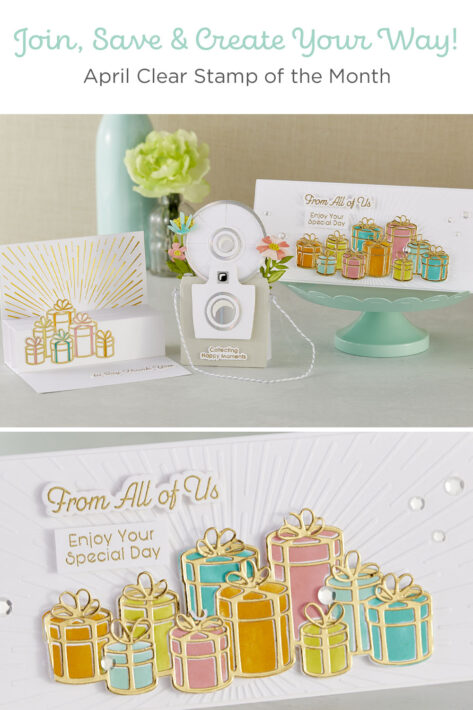April 2022 Clear Stamp + Die of the Month Preview & Tutorials – Happy Moments