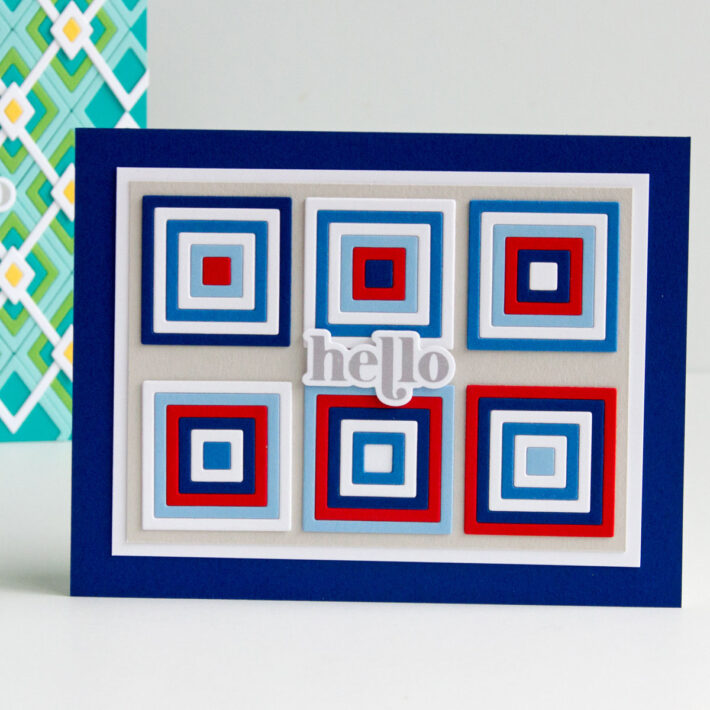 Pattern Play with the Color Block Mini Shapes Collection