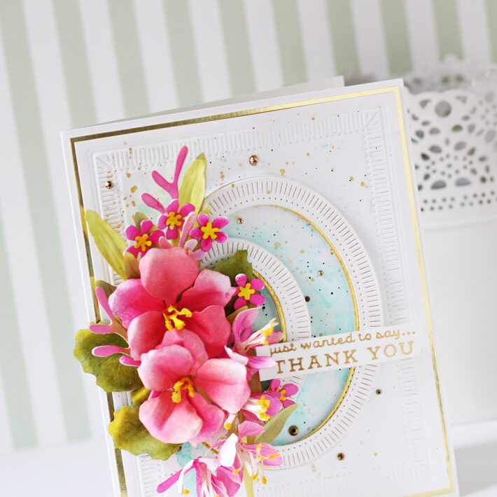 Layered Floral Handmade Cards featuring Susan's Garden Through The Garden Gate